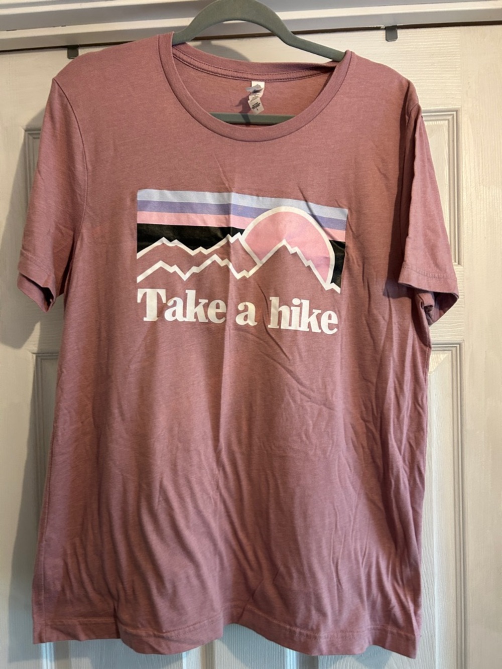 Bella Canvas Mauve Pink "Take a Hike" Graphic Tee